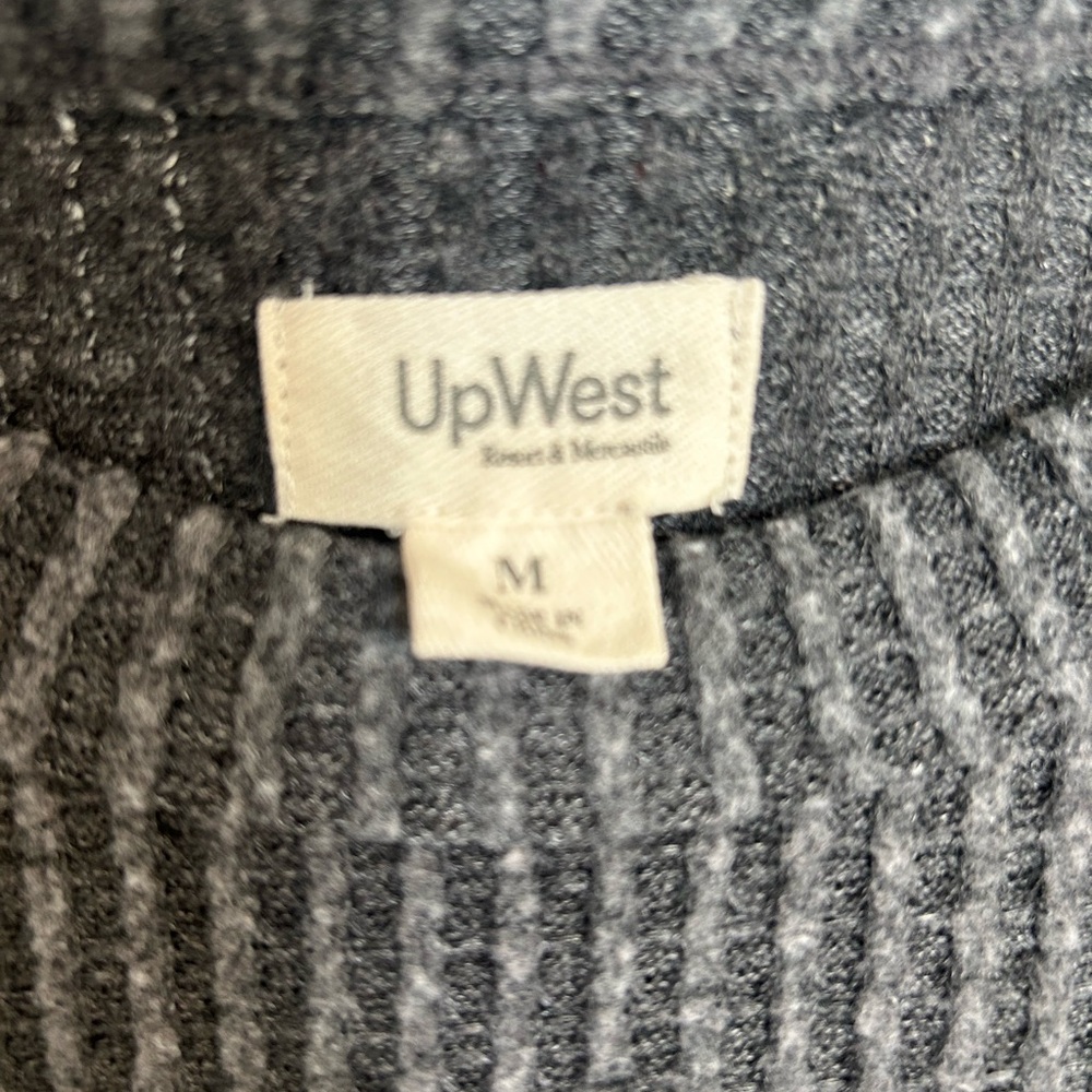 UpWest Charcoal Ribbed Knit Wide Leg Pants & Top Set - Picture 3 of 9